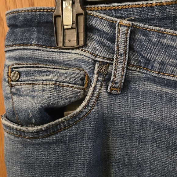 Kut from the Kloth Catherine Boyfriend Distressed Midrise Blue Jeans Women's 10 - Picture 4 of 16